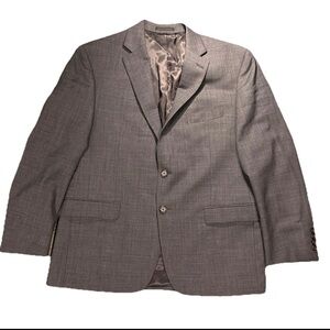 Lauren Ralph Lauren Men's Grey Suit Jacket, Size 42S, 100% Wool, 2-Button
